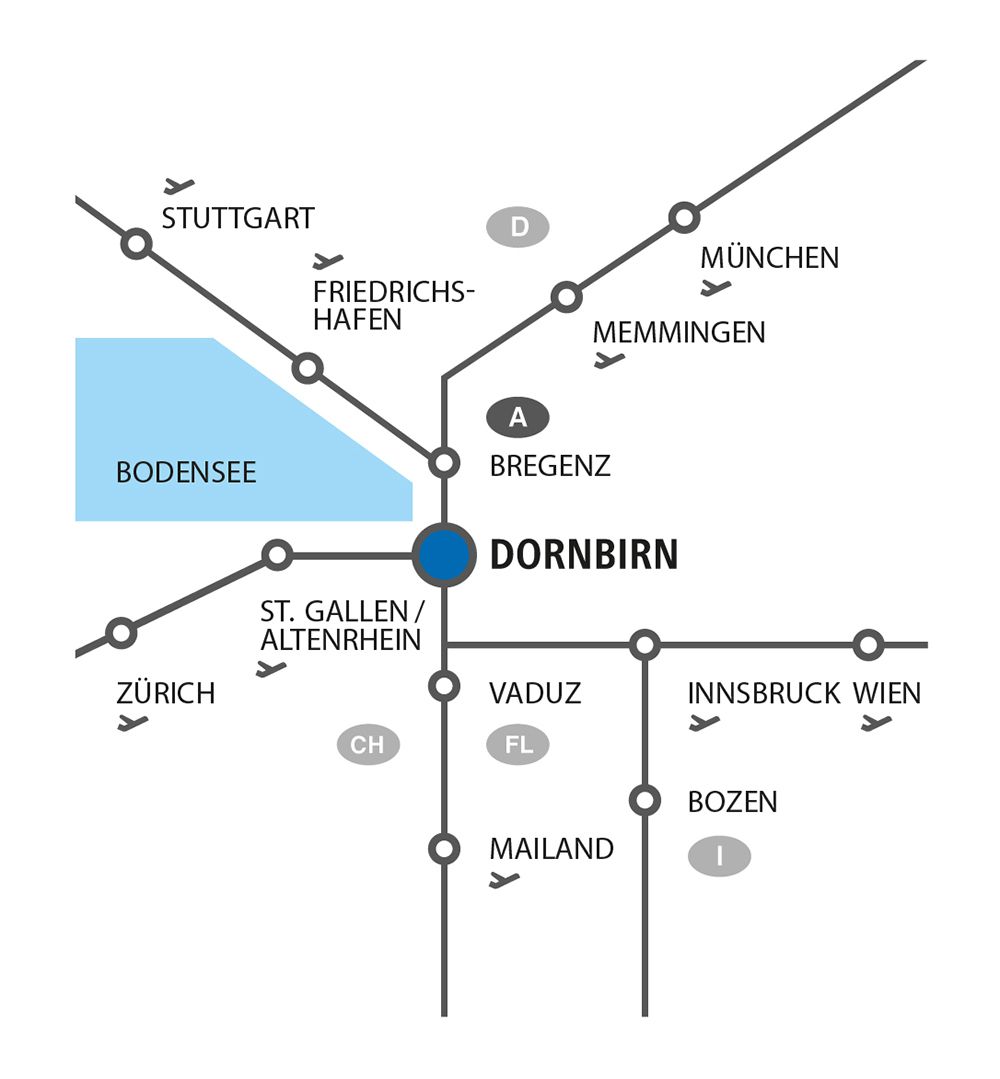Anreise Dornbirn