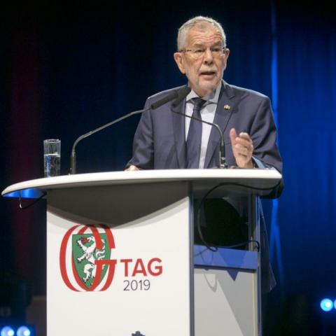 Bundespräsident Alexander van der Bellen auf dem Österreichischen Gemeindetag
